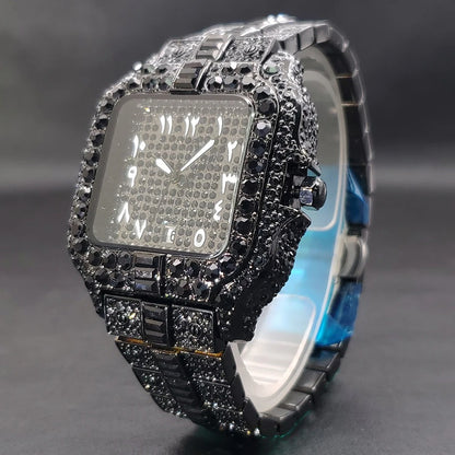 Arabic Iced Out Watch